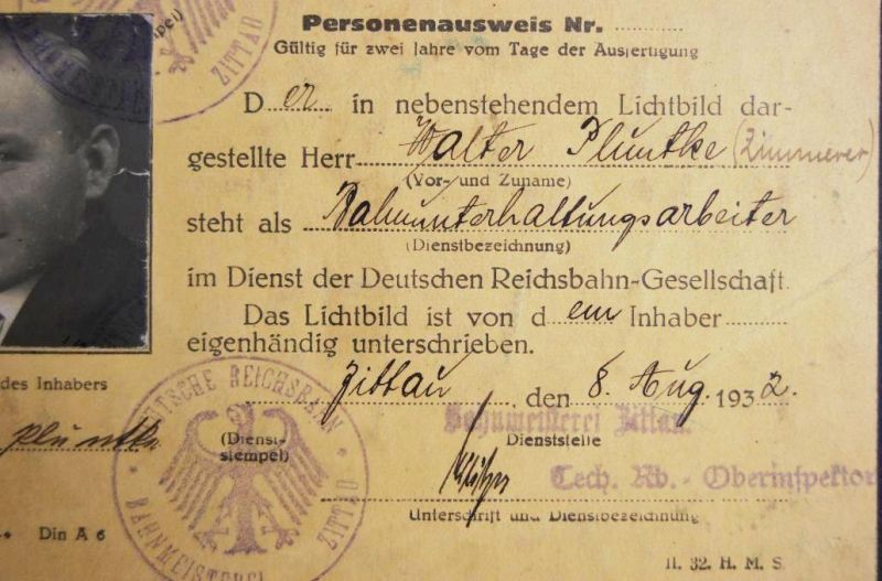 Reichsbahn/ Tarjeta de Identificación