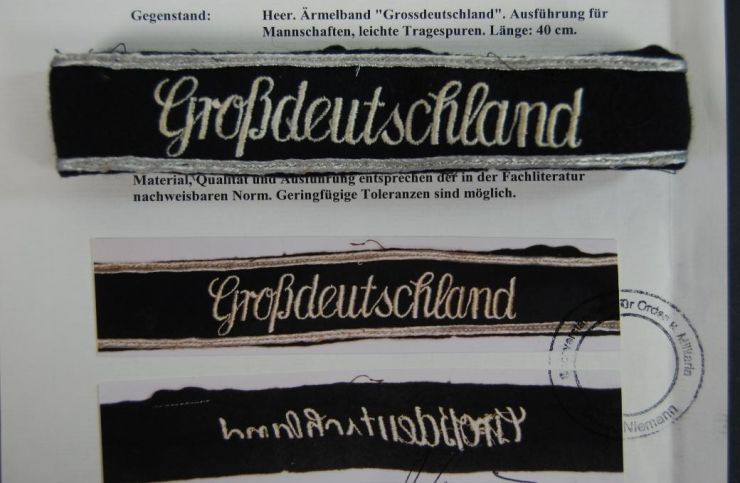 Cinta de Tropa de la División "Grossdeutschland"