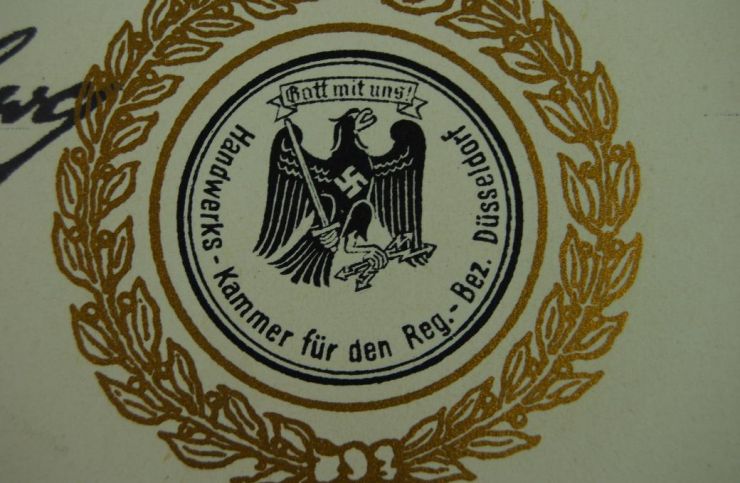 "Camara de Artesanía de Düsseldorf" de 1938