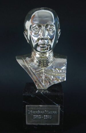 Escultura-Joya "Francisco Franco" en Plata Fina