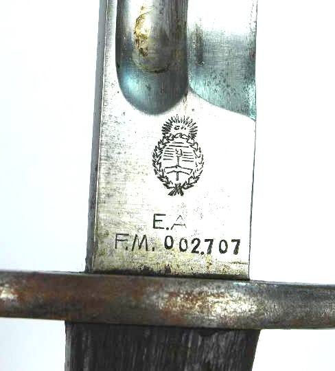 Argentina/ Sable Bayoneta Mauser M1909