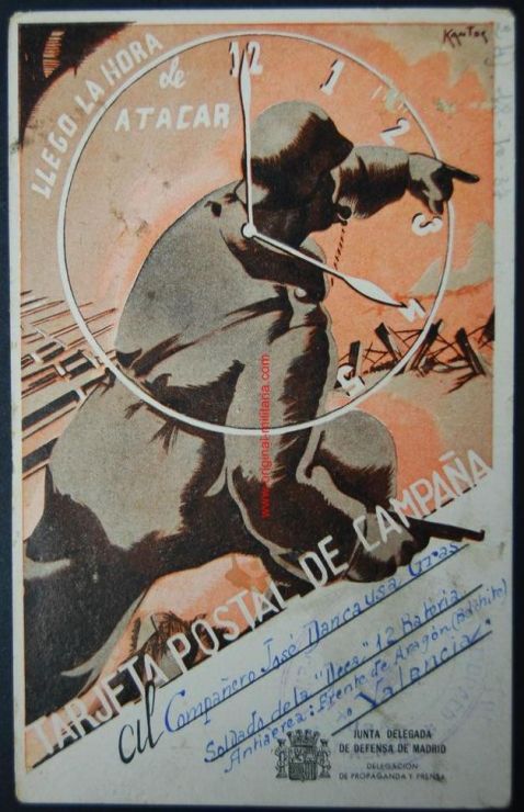 República/ Tarjeta Postal 1937