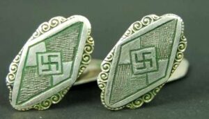 HJ/ Gemelos de Oro y Plata "830" Gravados "14.8.1930"