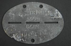WH/ Infantería, Chapa de Identificación