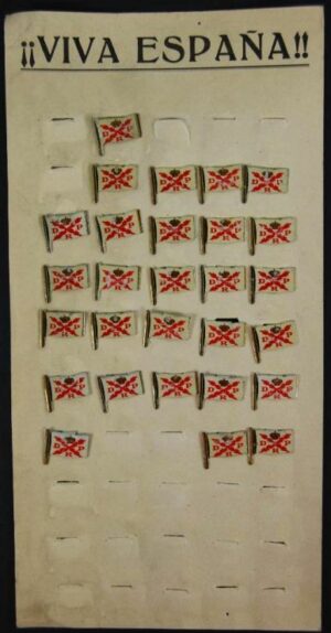 Insignias Patrióticas Requetés en su Cartón