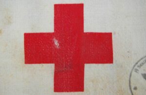 Waffen SS/ Brazalete de Sanitario con Sello de Unidad de Stalingrado