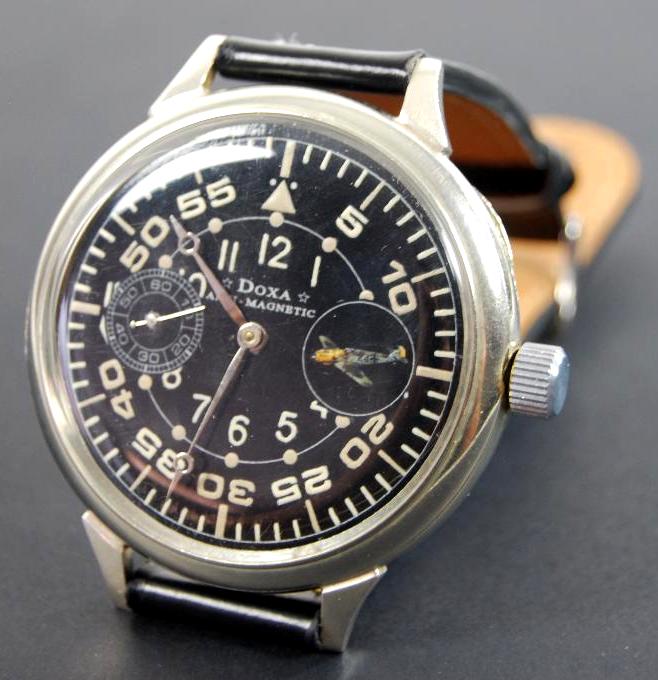 Luftwaffe/ Reloj "Doxa" de Plata Alemana