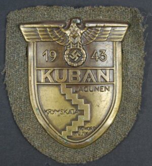 Wehrmacht/SS, Kuban Campaign Shield. Mint