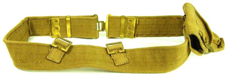 Cinturón de Oficial Italiano de WW2 con Funda para Beretta