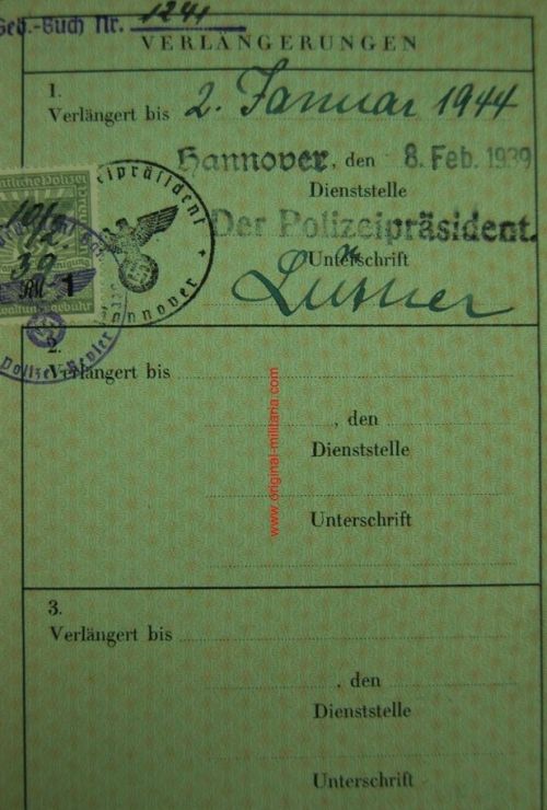 Dos Pasaportes Alemanes de dos Hermanas, 1939