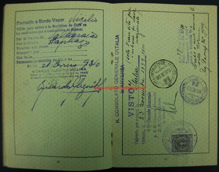 Pasaporte Marcado "J" para una Mujer Judía, 1939