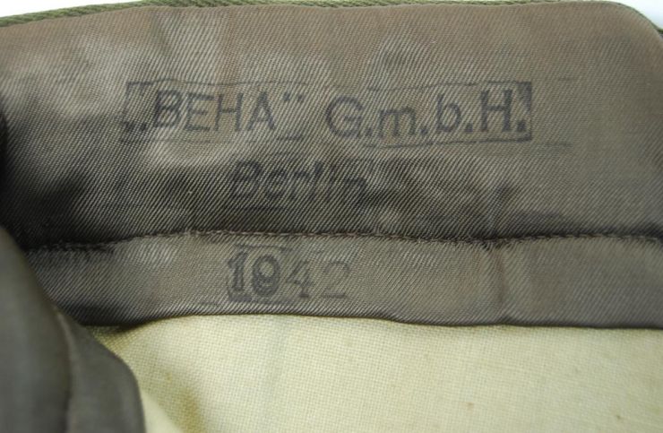 WH/DAK, Pantalones de Montar M42 fabricados por "BEHA" en Berlín en el año 1942