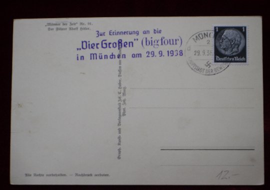 Tarjeta Postal de Adolf Hitler