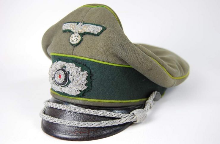 Gorra de plato  de Oficial de Panzergranadier.