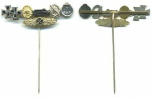 Needle with 7 miniature decorations of 9mm