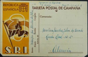  República Española/ Tarjeta Postal de Campaña. Socorro Rojo Internacional, 1938