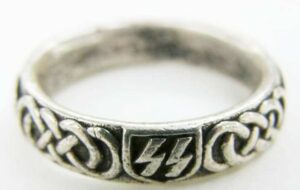 Waffen SS/ Anillo en Plata "925" de Oficial de la "Prinz Eugen"