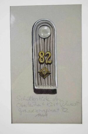 Wehrmacht/ Original Drawing Mixed Media