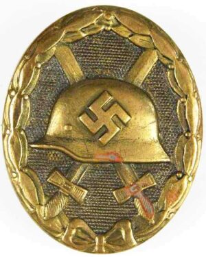 Distintivo de Herido en Negro