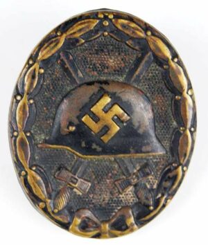 Distintivo de Herido en Negro