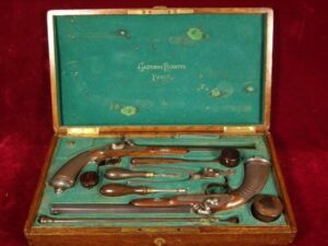 Estuche de Pistolas de Duelo del Arcabucero del Rey de España y de Napoleón III "Gastinne Renette"