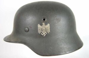 Wehrmacht, Casco M35 de Combate con una Calca