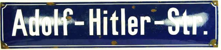 Placa de la Calle Adolf Hitler de Berlín