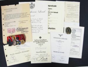 LW-Flak/ Documentos y Medallas del Teniente "Alfons Wenzel”