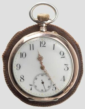 Reloj del General de Caballería Prusiano "F. von Bissing" en oro rosado y Plata