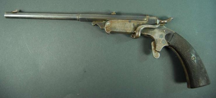 Alemania, Pistola de Tiro de Sala, Segunda Mitad Siglo XIX