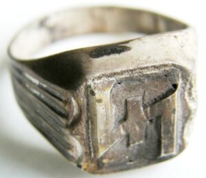 Waffen SS/ Anillo de Plata "925" de un Miembro de la "Das Reich"