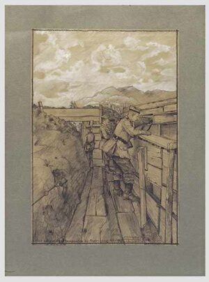 Dibujo de Walter Hess de WW1