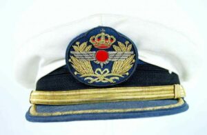 Gorra de Plato de Oficial de Aviación.