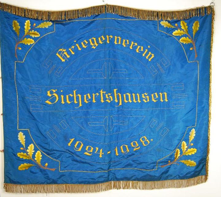 Estandarte de la Asociación de Veteranos de Sichertshausen 1924-1928