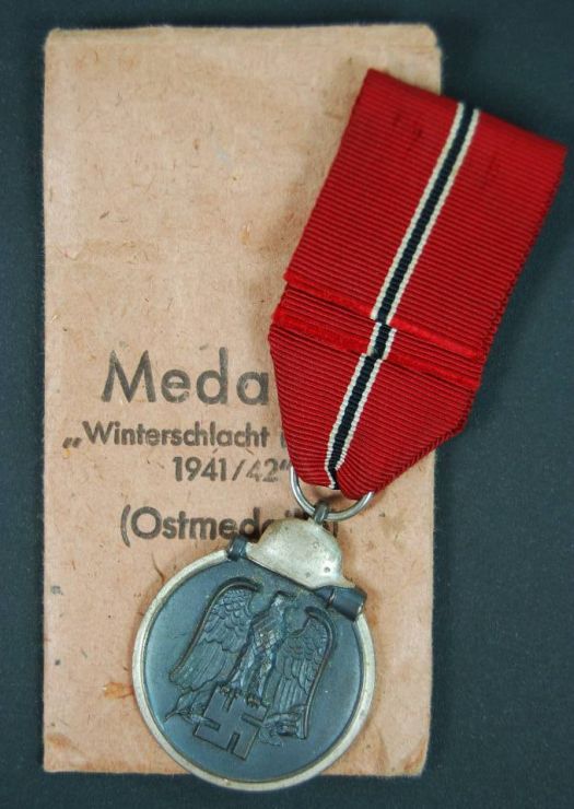 Medalla de Rusia 1941/42 en su Sobre