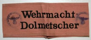 Brazalete de Interprete de la Wehrmacht