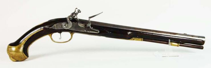 Pistola Holandesa de Pedernal, 1720