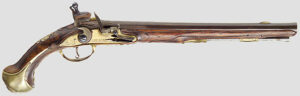 Pistola de Pedernal Alemana Siglo XVIII