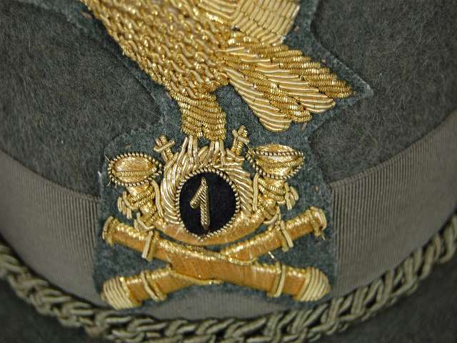 Cappello de Subteniente de Artillería de Campaña Alpina WW2