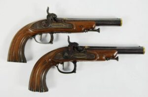 Pareja de Pistolas de Percusión "Rousseau a Chartres"