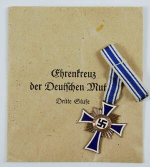 Cruz de la Madre en Bronce con Sobre de Concesión