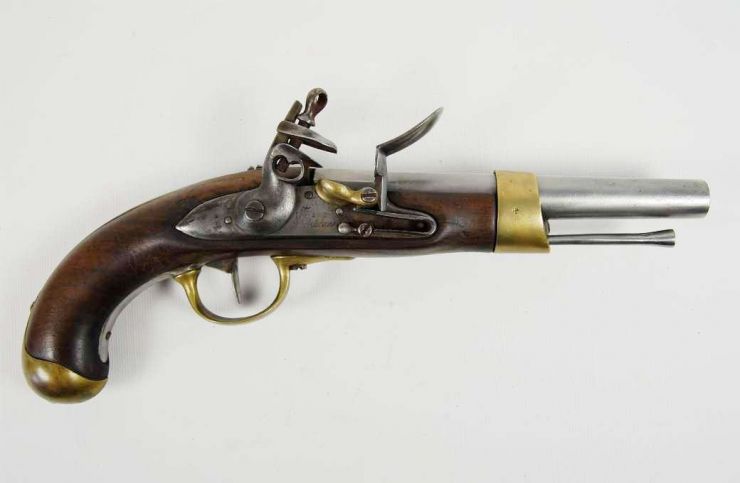 Pistola de Pedernal Francesa de Caballería MXIII
