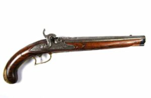 Pistola de Percusión "Lázaro Lazarino", circa 1760