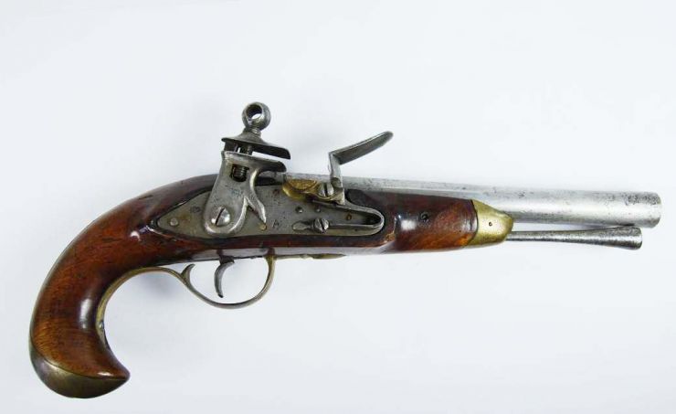 Pistola Española Militar de Chispa M1802