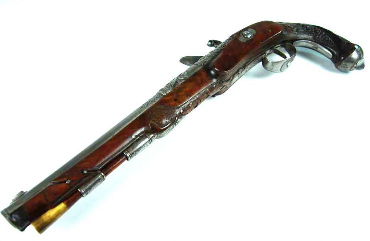 Pistola Alemana de Pedernal siglo XVIII