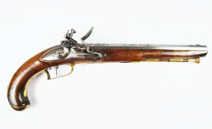 Pistola Alemana de Perernal "Frantz Nicrel Saaz" circa 1800