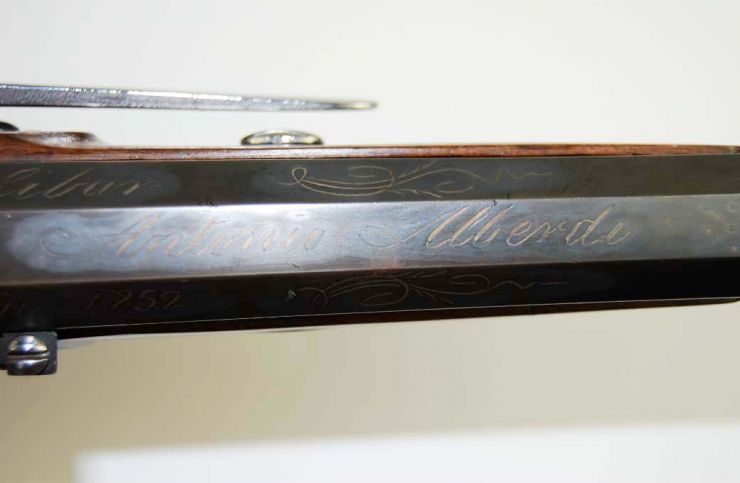 Pistola de Pistón de "Antonio Alberdi" Eibar, 1852