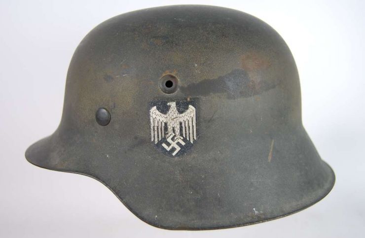Wehrmacht, Casco M42 con Calca