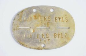 Chapa de Identificación de Infantería