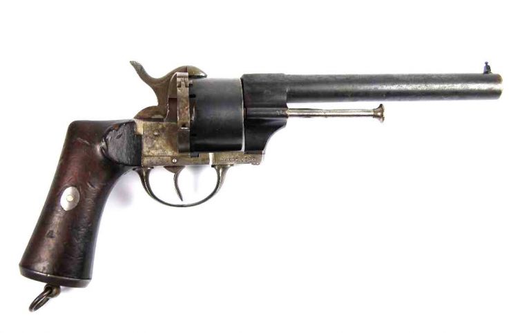 Pistola-Revólver Militar "Lefaucheux M1863"o "Pata de Cabra"